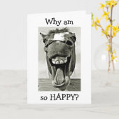 DONKEY IST "GLÜCKLICH", DASS "U R MEINE MAMA" MUTT KARTE (Gelbe Blume)