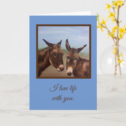 Donkey Karte (Gelbe Blume)