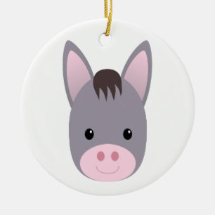 Donkey Keramik Ornament