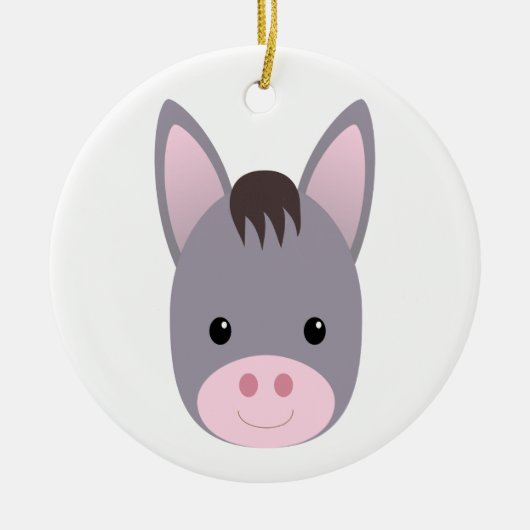 Donkey Keramik Ornament (Vorne)