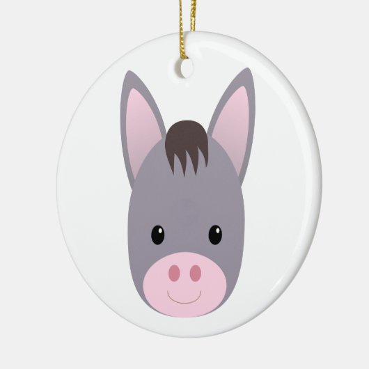 Donkey Keramik Ornament (Links)