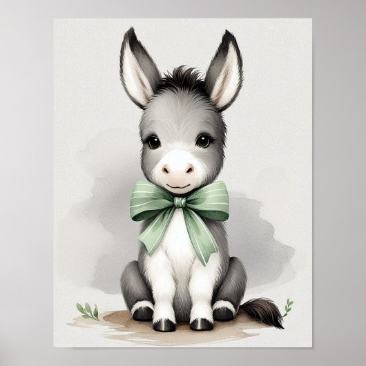 Donkey Kinderzimmer Wall Art Poster (Vorne)
