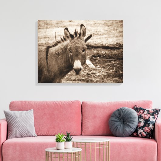 Donkey Leinwanddruck (Insitu (Wohnzimmer))