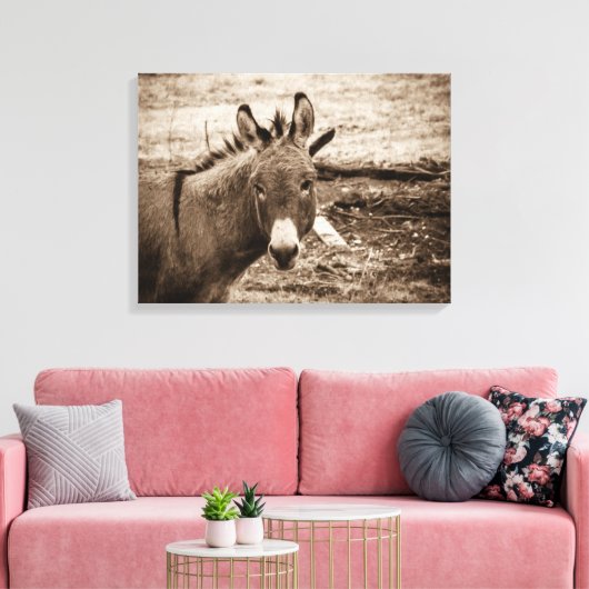 Donkey Leinwanddruck (Insitu (Wohnzimmer))