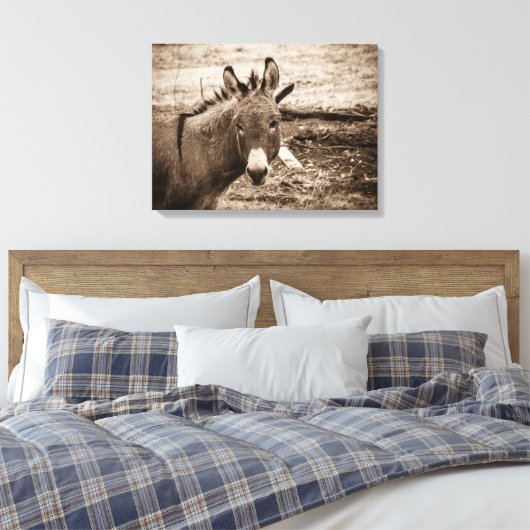 Donkey Leinwanddruck (Insitu (Schlafzimmer))