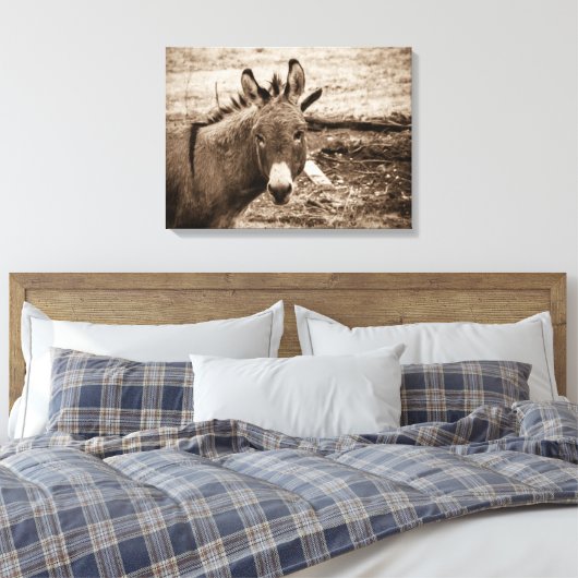 Donkey Leinwanddruck (Insitu (Schlafzimmer))