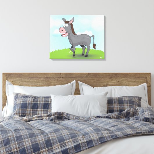 Donkey Leinwanddruck (Insitu (Schlafzimmer))