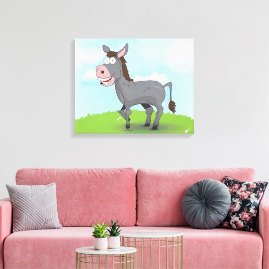 Donkey Leinwanddruck (Insitu (Wohnzimmer))