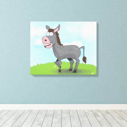 Donkey Leinwanddruck (Insitu (Holzboden))