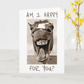 DONKEY LEUCHTEN IST FÜR SIE GLÜCKLICH=GLÜCKWUNSCH KARTE (Gelbe Blume)