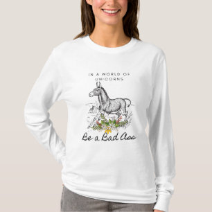 Donkey-Liebhaber Langarm-T - Shirt