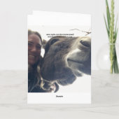 Donkey Lover Blank Card Dankeskarte (Rückseite)