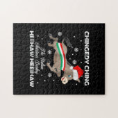 Donkey Lover Geschenk| Happy Donkey Frohe Weihnach Puzzle (Horizontal)