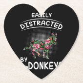 Donkey Lover Geschenk | Leicht von Donkeys abgelen Untersetzer (Vorderseite)