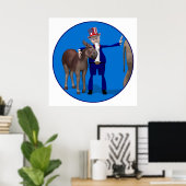 Donkey Lover Uncle Sam Poster (Heimbüro)