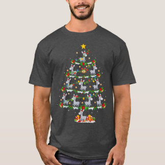Donkey Lover Xmas Lights Donkey Christmas Tree  T-Shirt