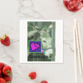 Donkey Lovers Paper Napkins Serviette (Beispiel)