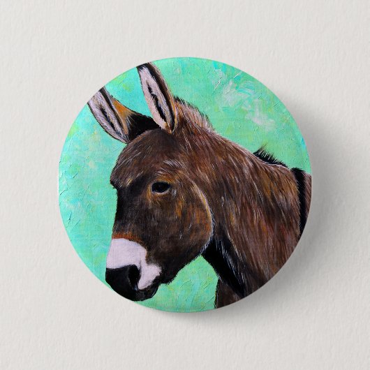 Donkey-Malerei Button (Vorderseite)