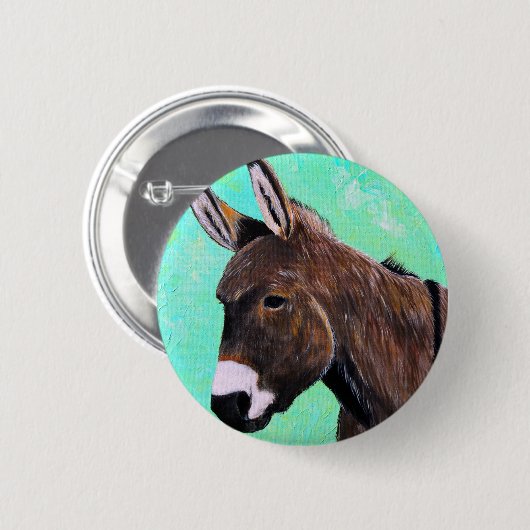 Donkey-Malerei Button (Vorne & Hinten)