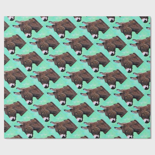 Donkey-Malerei Geschenkpapier (Flach)