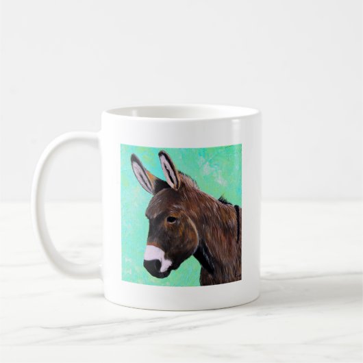 Donkey-Malerei Kaffeetasse (Links)