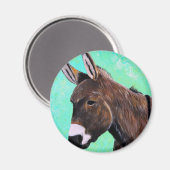 Donkey-Malerei Magnet (Vorderseite/Rückseite)
