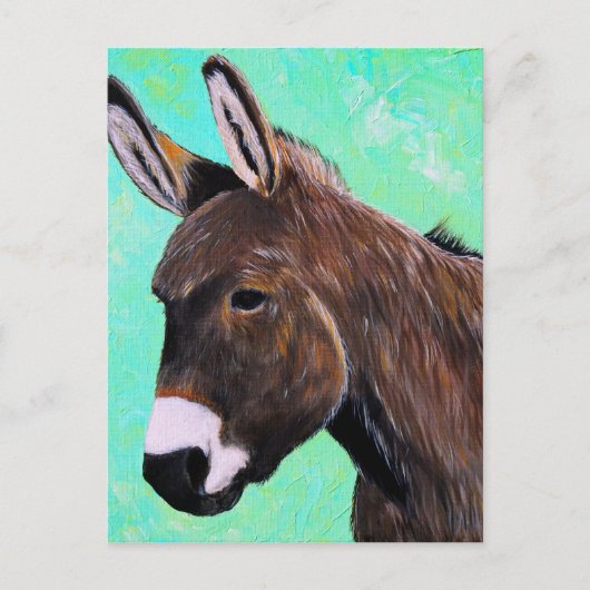Donkey-Malerei Postkarte (Vorderseite)