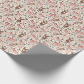 Donkey Merry Christmas Wrapping Paper Geschenkpapier (Ecke)