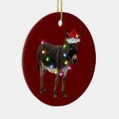 Donkey mit Hutschuh Weihnachten Keramik Ornament (Rechts)