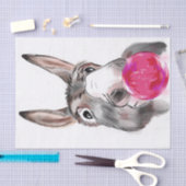 Donkey mit Kaugummi-Cartoon Seidenpapier (Handwerk)