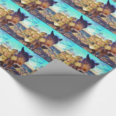 Donkey mit Rose Cross Geschenkpapier (Ecke)