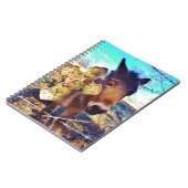 Donkey mit Rose Cross Notizblock (Linke Seite)