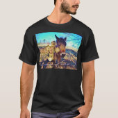 Donkey mit Rose Cross T-Shirt (Vorderseite)