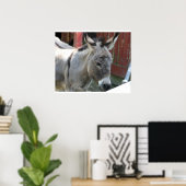 Donkey Mule Farm Animal Country Destination Poster (Heimbüro)