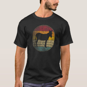 Donkey Mule Farm Bauer Gif Retro Style Vintag 80 T-Shirt