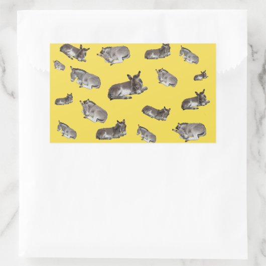 Donkey Multi Rechteckiger Aufkleber (Tasche)