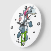 Donkey Music Wall Clock Große Wanduhr (Winkel)
