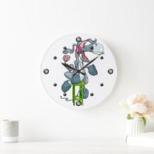 Donkey Music Wall Clock Große Wanduhr (Zuhause)