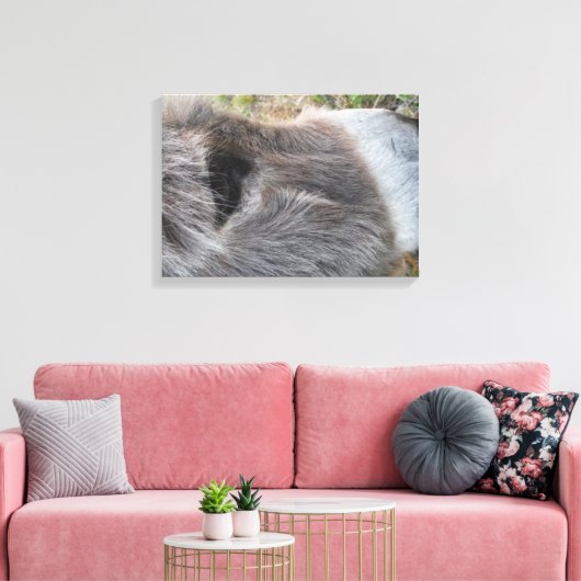 Donkey Nah - Das Gesicht Leinwanddruck (Insitu (Wohnzimmer))