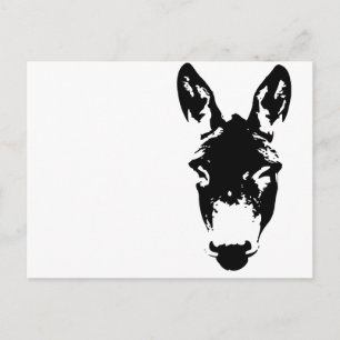 Donkey oder Mule Graffiti Zeichnend Street Tag Art Postkarte