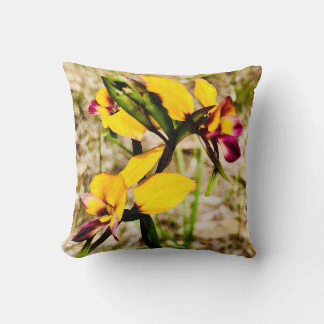 Donkey Orchids Kissen (Vorderseite)