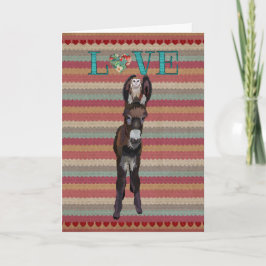 DONKEY & OWL LIEBE Valentine Card Feiertagskarte