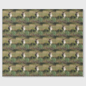Donkey Picking Gelben Herbst Wildblumen Geschenkpapier (Flach)