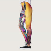 Donkey Pink Brille, Regenbogenhaar Leggings (Links)