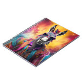 Donkey Pink Brille, Regenbogenhaar Notizblock (Linke Seite)