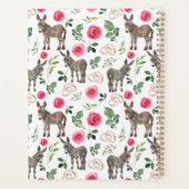 Donkey Pink Floral Wedding Planner Planer (Rückseite)