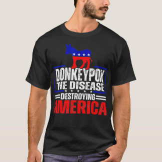 Donkey Po die Krankheit zerstört Amerika Funny Ant T-Shirt