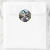 Donkey Portrait Sticker (Tasche)