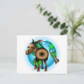 Donkey Postkarte (Stehend Vorderseite)