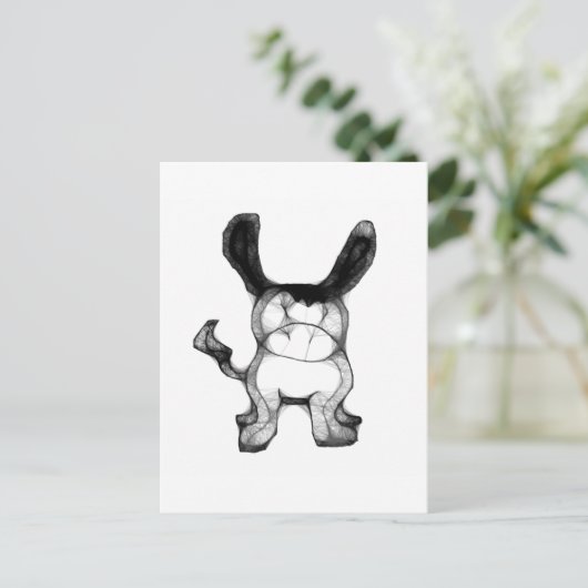 Donkey Postkarte (Stehend Vorderseite)